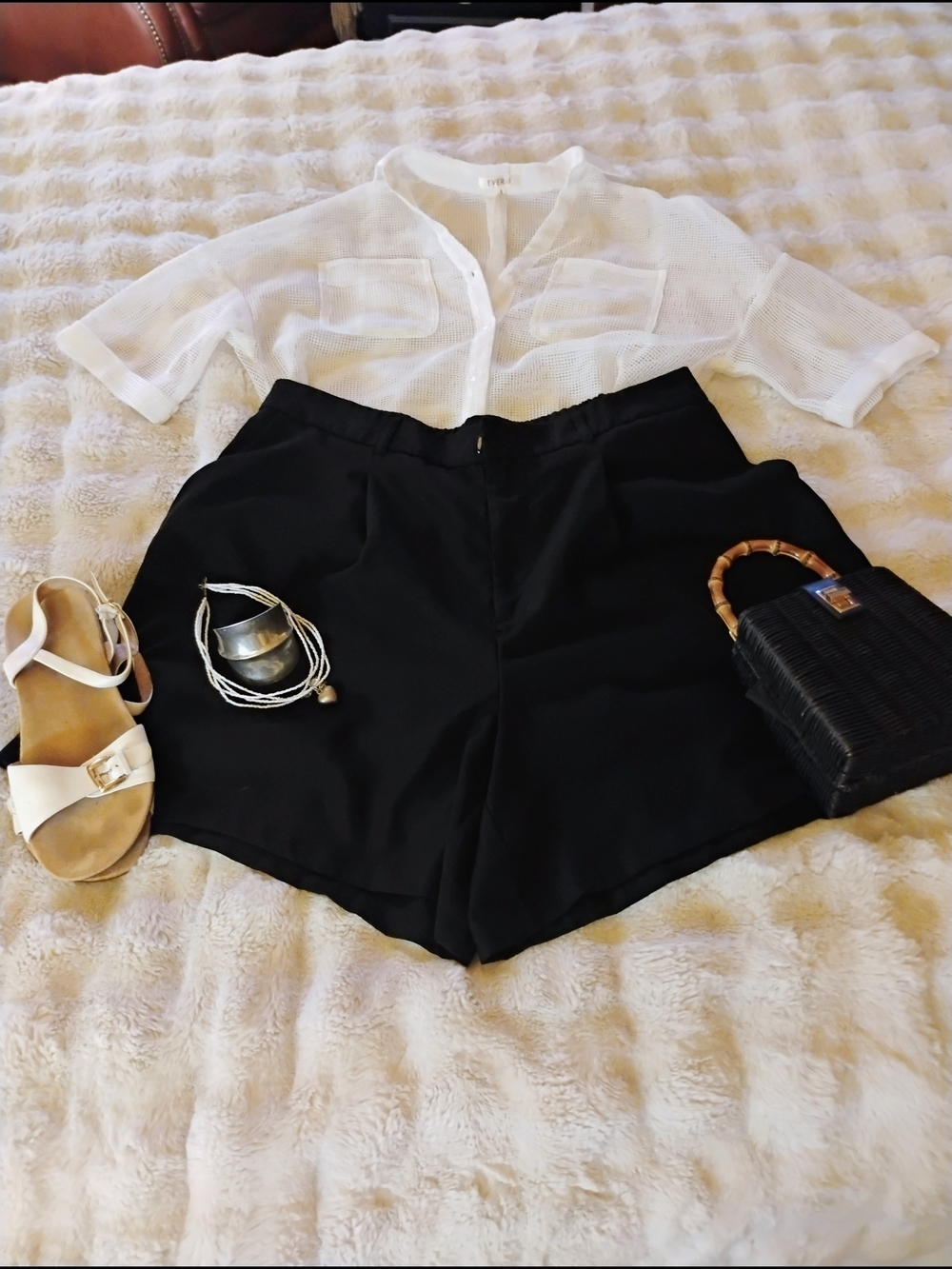 SHEIN Black High-Waist Tailored Women's Shorts